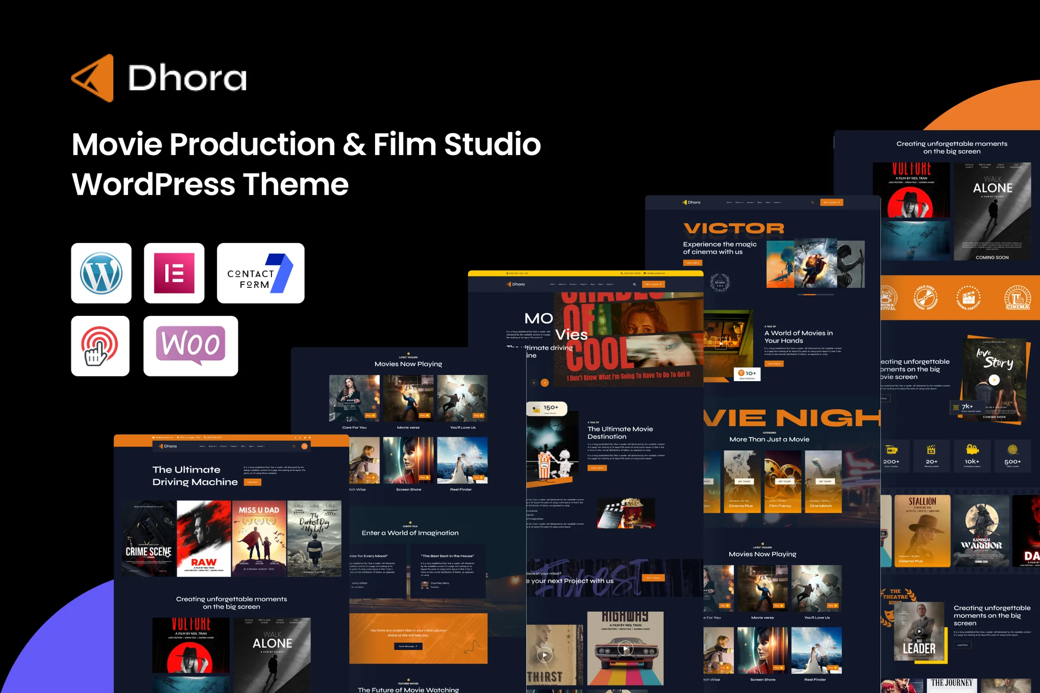 Dhora – Movie and Film Production WordPress Theme