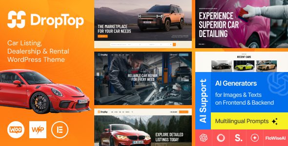 Drop-Top – Car Listing, Dealership and Rental WordPress Theme