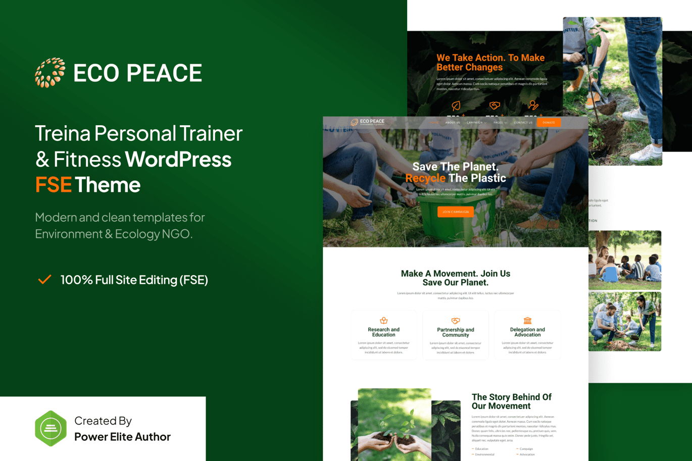 EcoPeace – Environment and Ecology NGO WP Theme