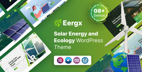 Eergx – Ecology and Solar Energy WordPress Theme