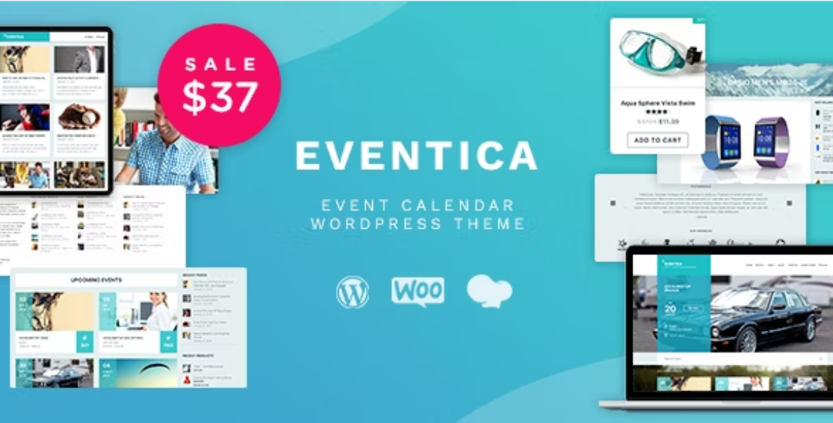 Eventica – Event Calendar and Ecommerce WordPress Theme