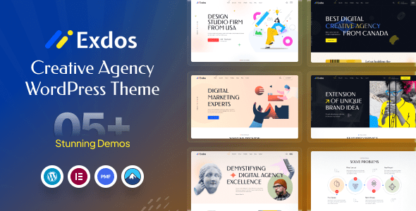 Exdos – Digital Agency WordPress Theme