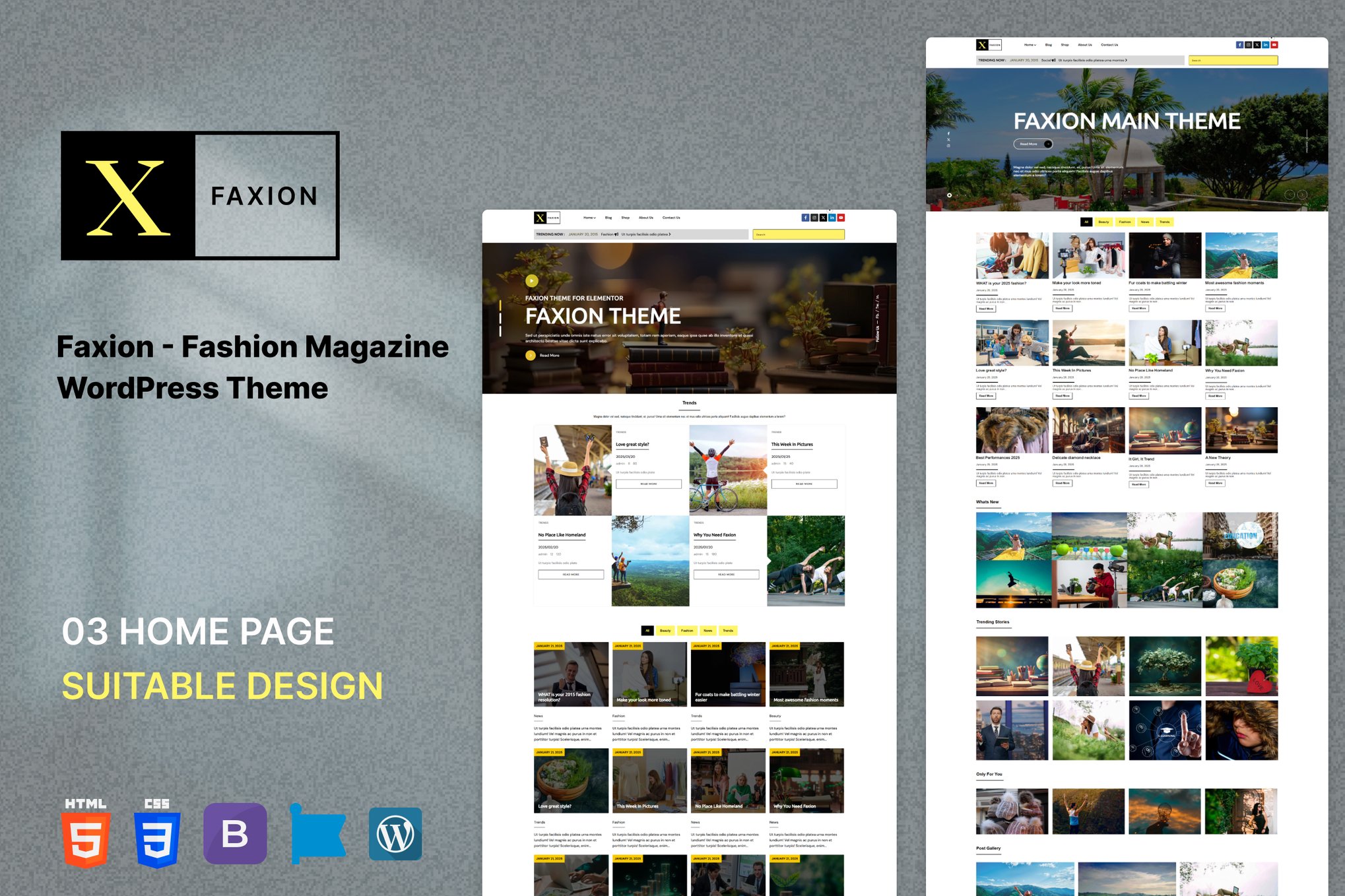 Faxion – Fashion Magazine WordPress Theme
