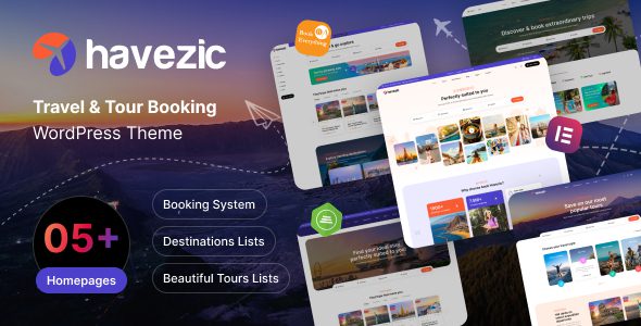Havezic – Travel and Tour Booking WordPress Theme