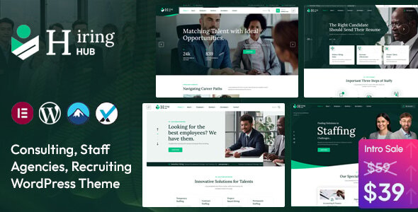 Hiring Hub – Staffing Agencies WordPress Them