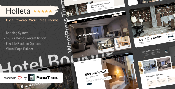 Holleta – Hotel Booking WordPress Theme