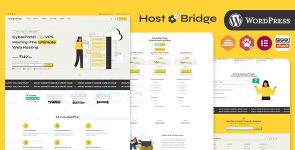 HostBridge – WHMCS Hosting and DevOps Agency WordPress Theme