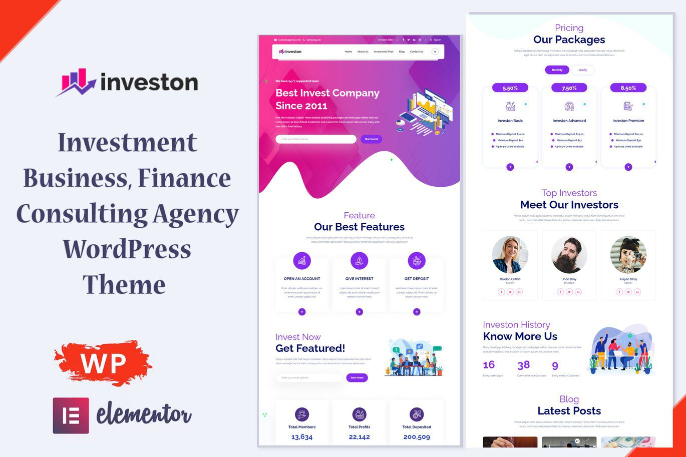 Investon – Investment, Business WordPress Theme