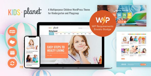 Kids Planet – Multipurpose Children WordPress Theme
