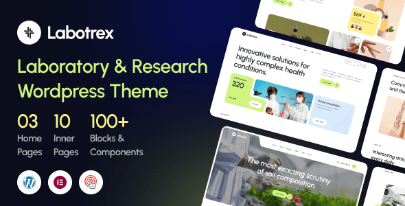 Labotrex – Laboratory and Science Research WordPress Theme