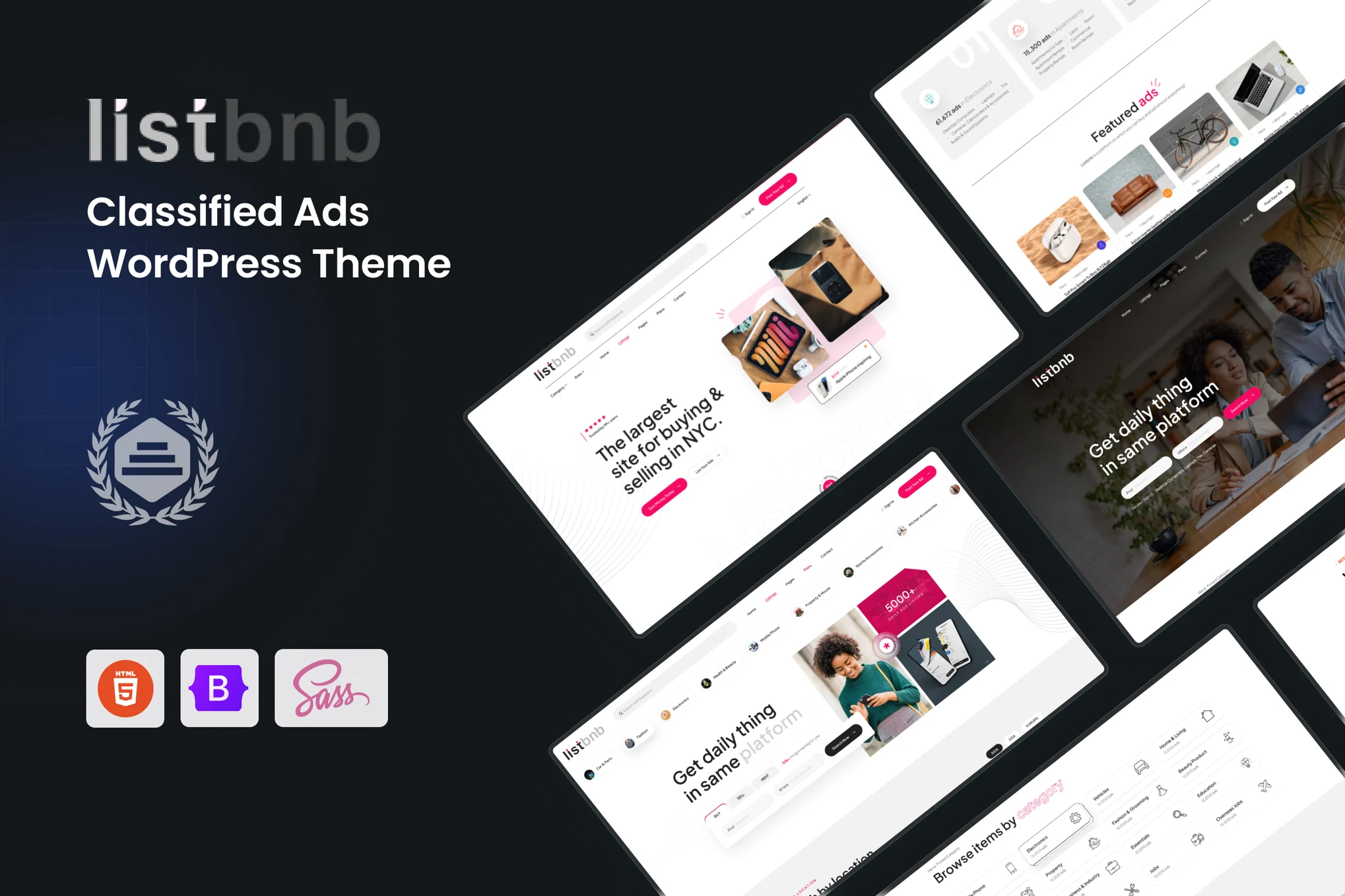 Listbnb – Classified Ads WordPress Theme