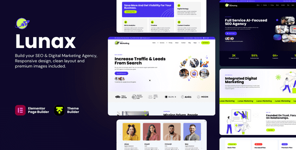 Lunax – Digital Marketing Agency and SEO WordPress Theme