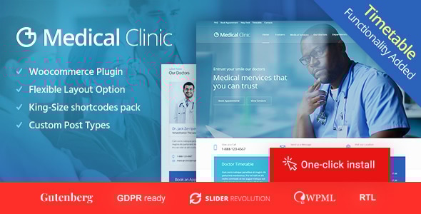 Medical Clinic – Health and Doctor Medical WordPress Theme