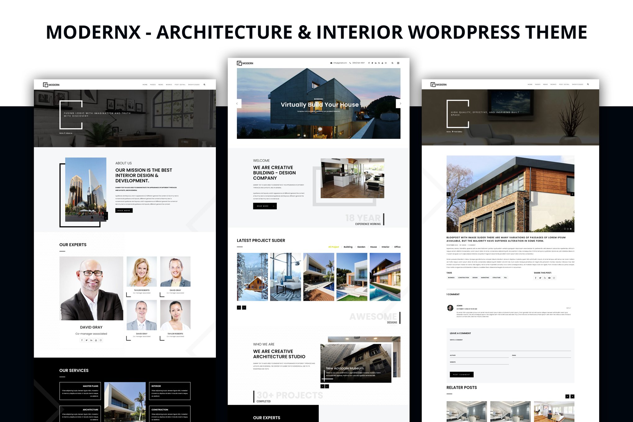 Modernx – Architecture and Interior WordPress Theme