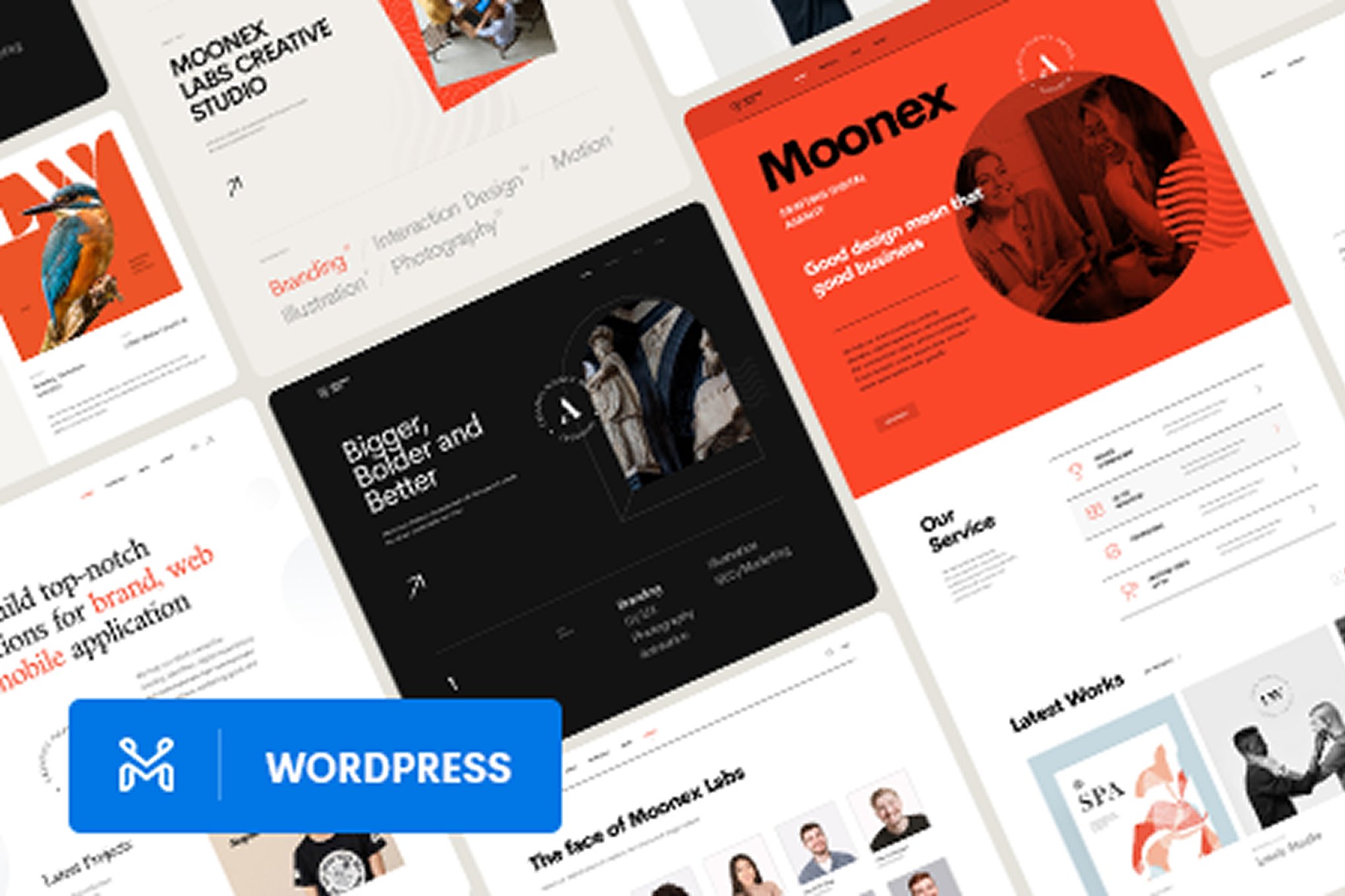 Moonex – Agency and Portfolio WordPress Theme