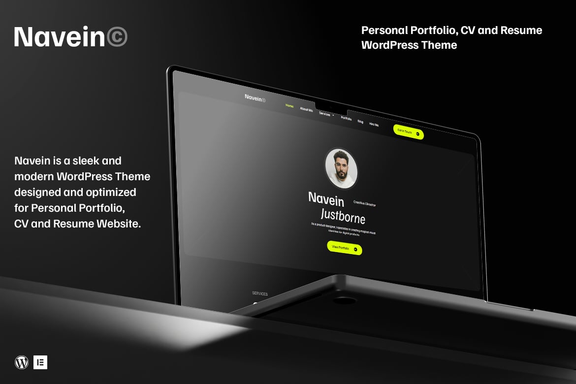 Navein – Personal Portfolio WordPress Theme