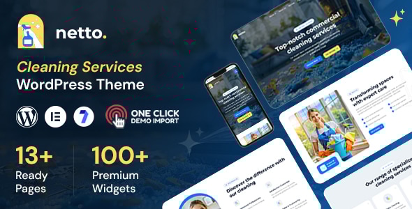 Netto – Cleaning Company WordPress Theme