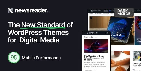 Newsreader – Revolutionary WordPress Theme