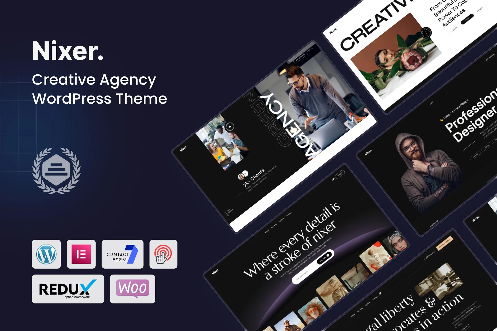 Nixer – Creative Agency WordPress Theme