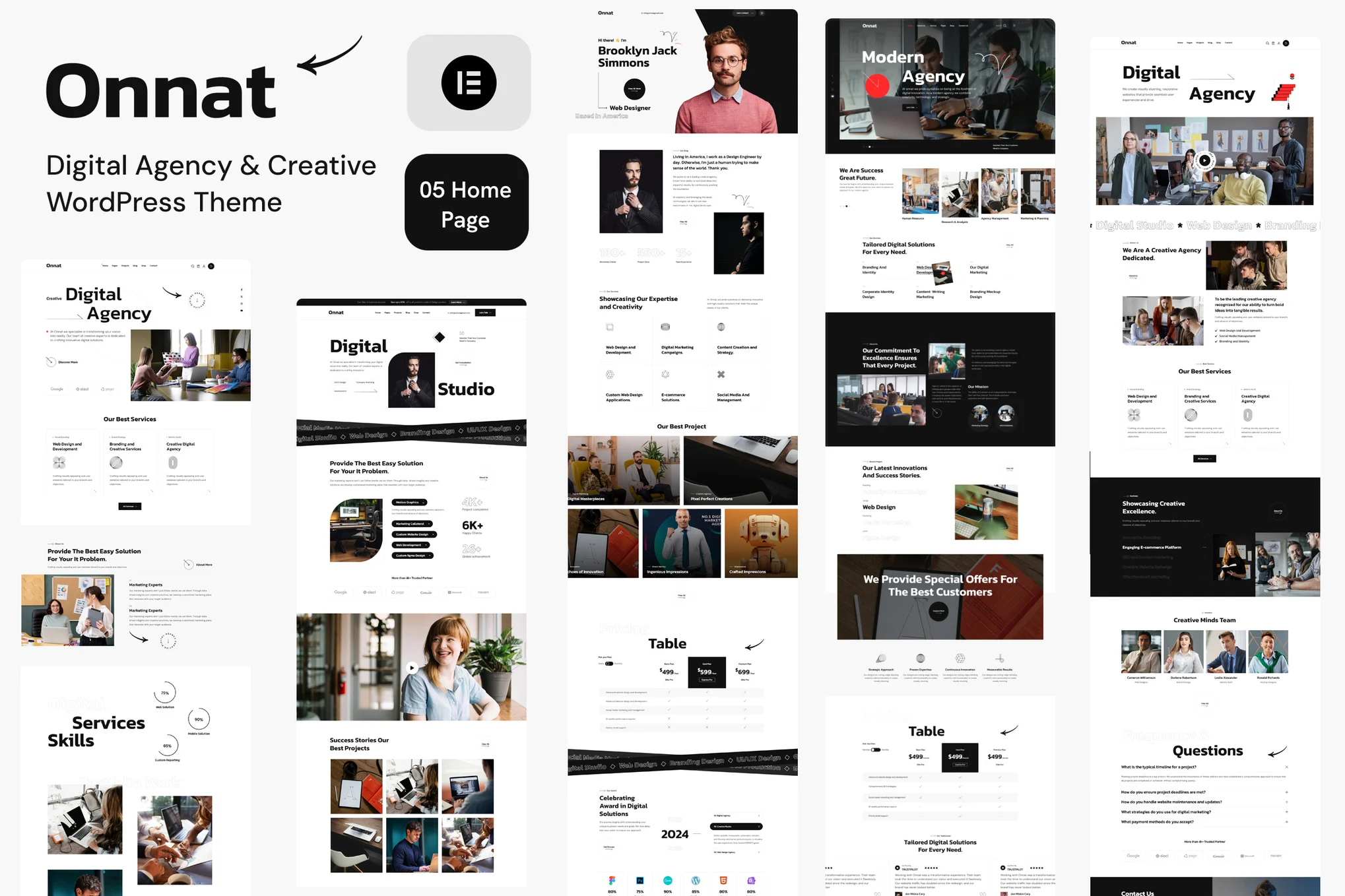 Onnat – Digital Agency and Creative WordPress Theme