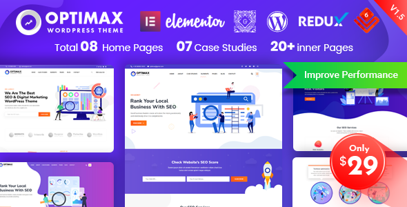 Optimax – SEO and Marketing WordPress Theme
