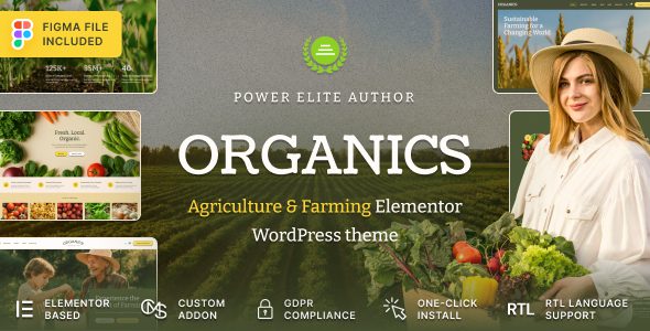 Organics – Agriculture and Food Farm WordPress Theme