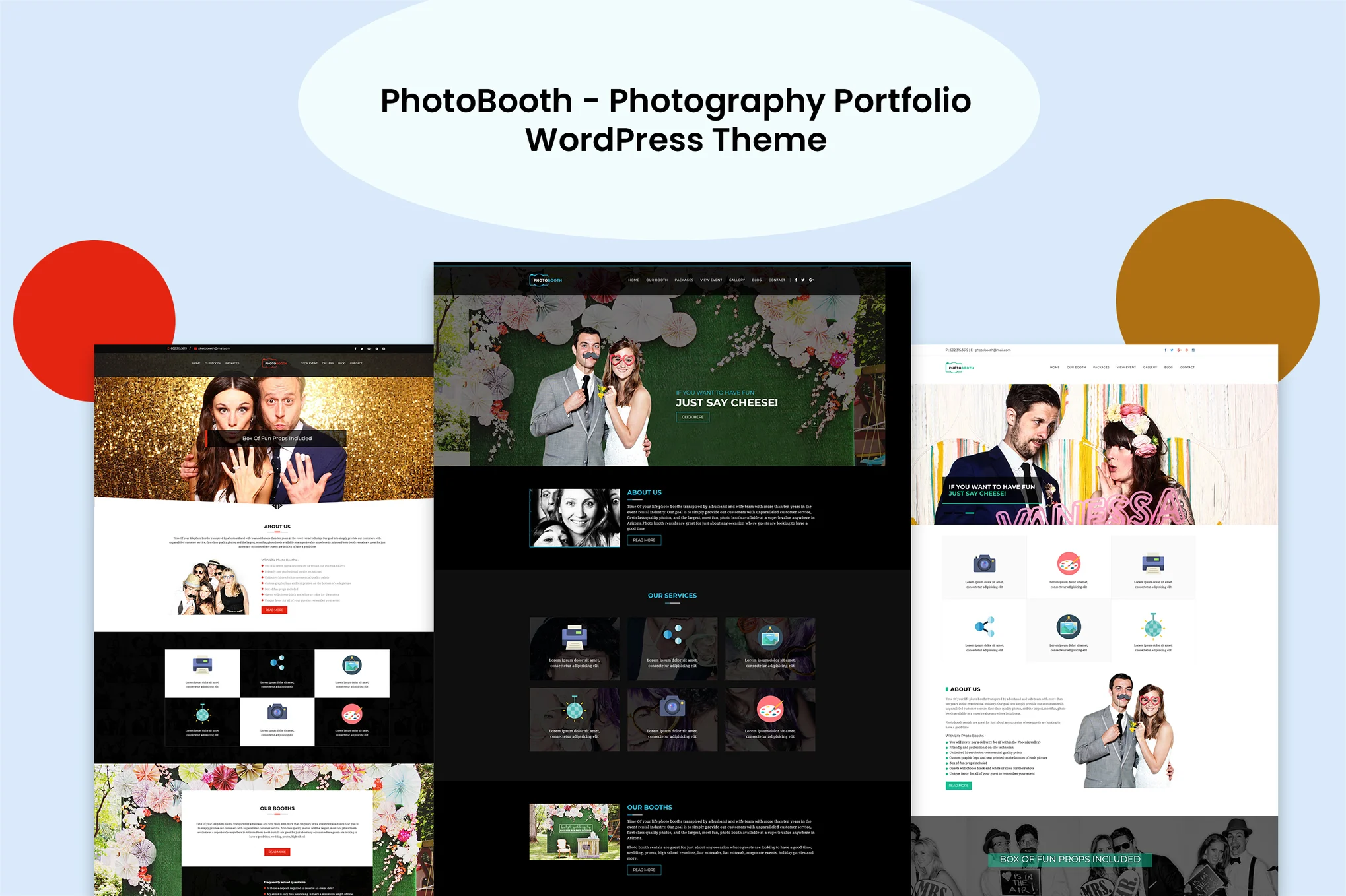 PhotoBooth – Photography Portfolio WordPress Theme