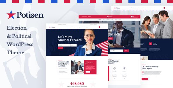 Potisen – Election and Political WordPress Theme