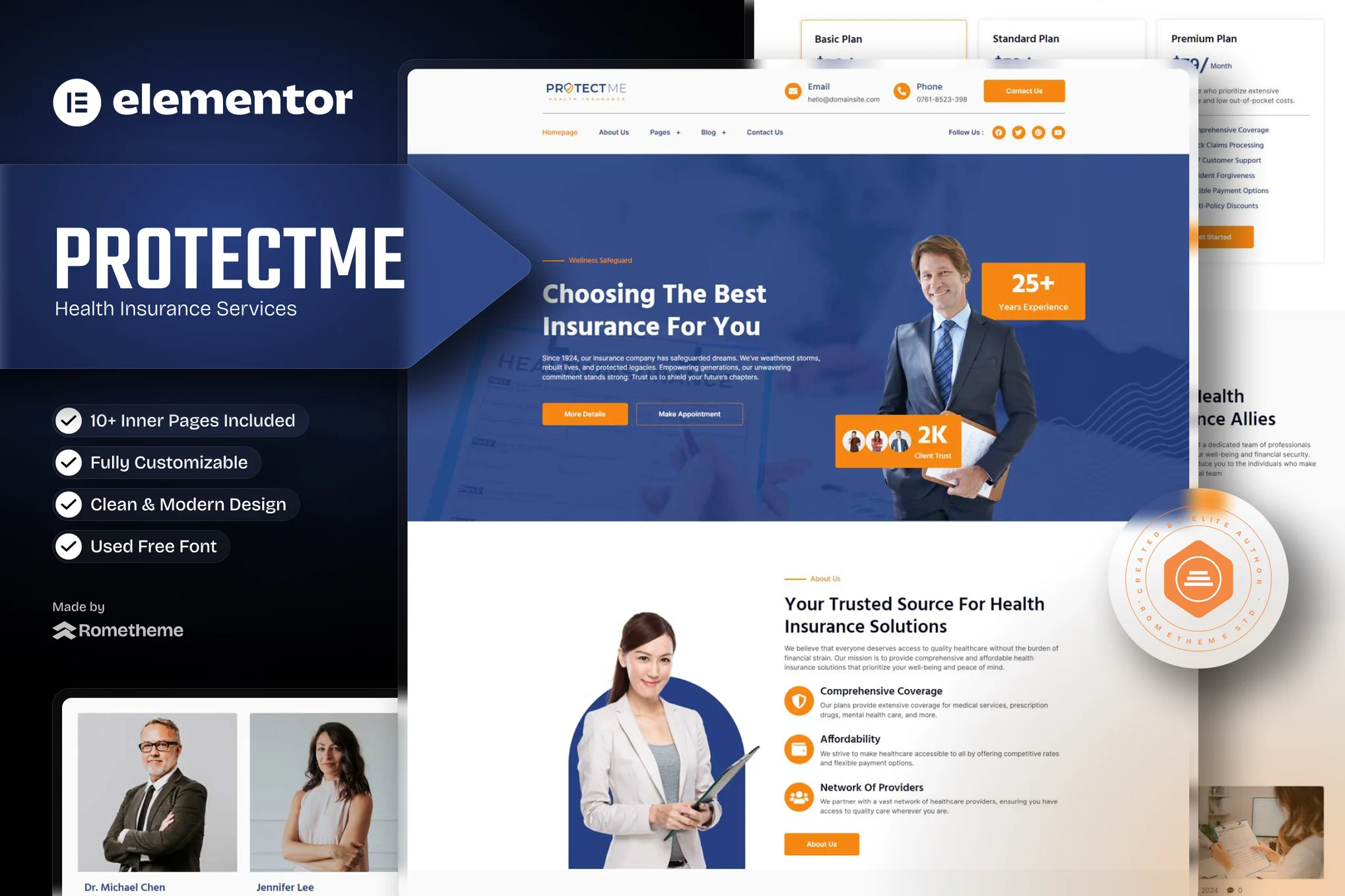 Protectme – Health Insurance Elementor Template Kit