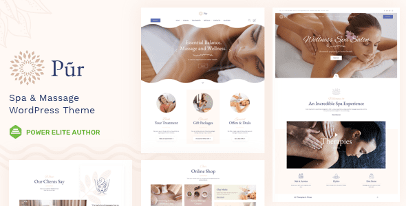 Pur – Wellness and Spa WordPress Theme