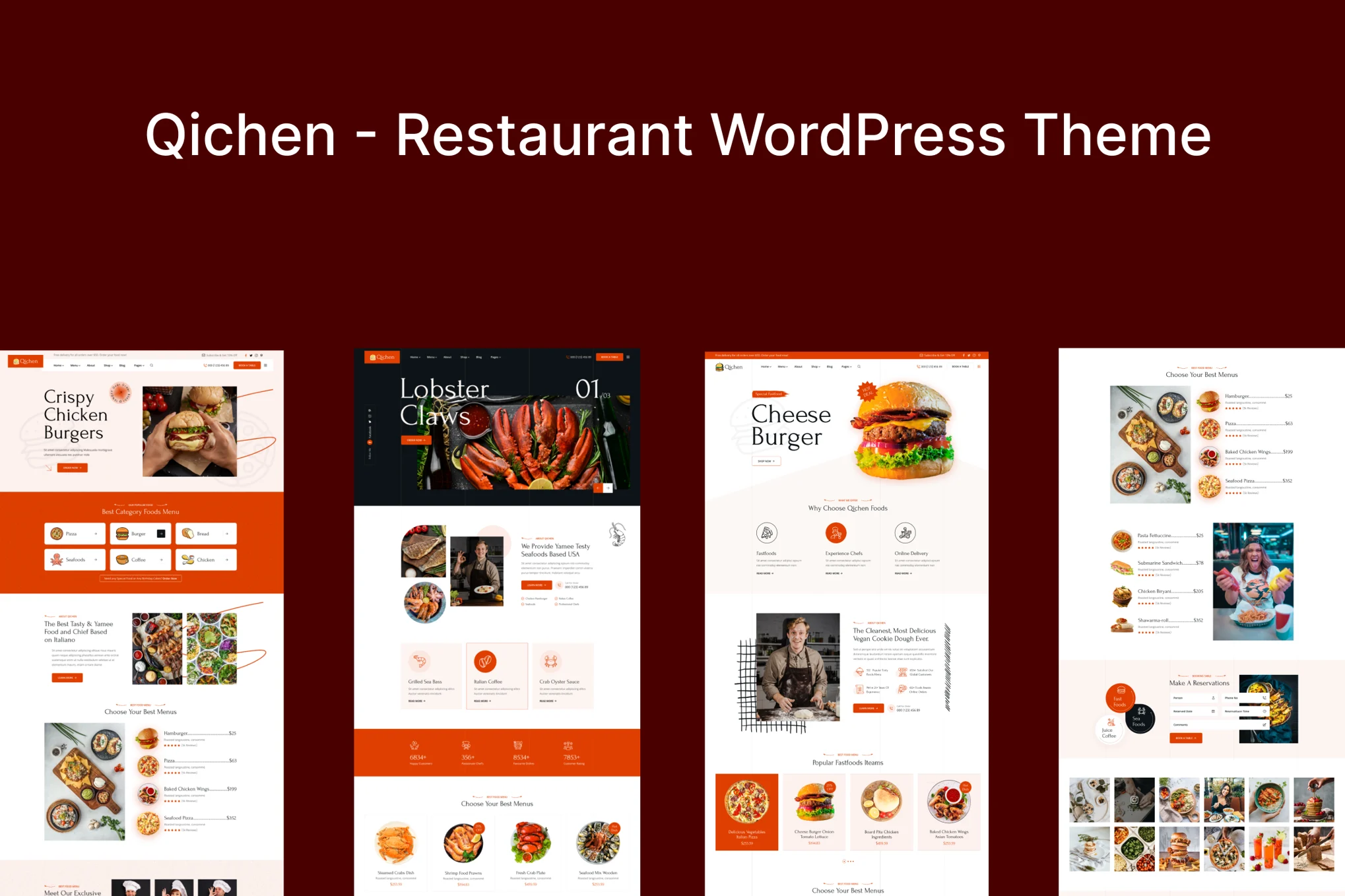 Qichen – Restaurant WordPress Theme