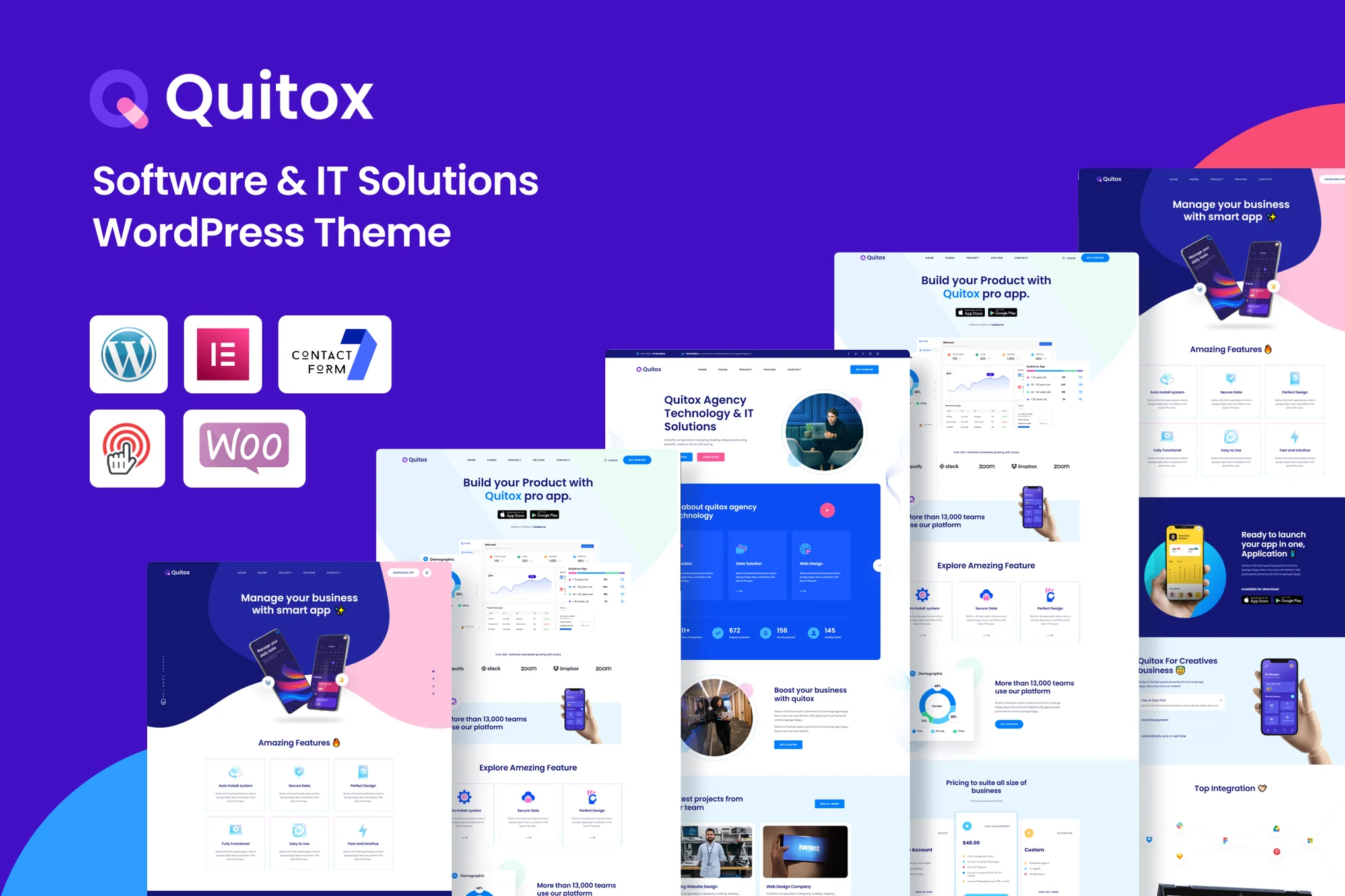 Quitox – Software and IT Solutions WordPress Theme