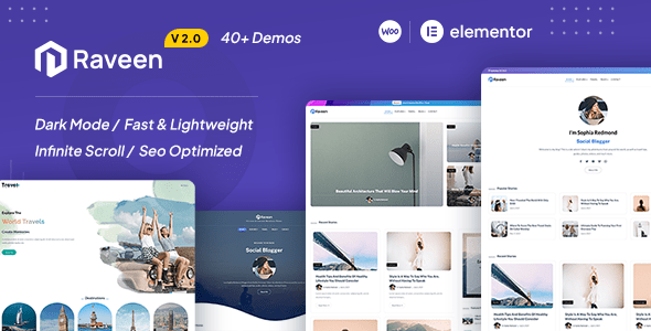 Raveen | Personal Blog and Magazine WordPress Theme