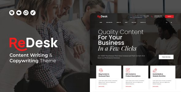 ReDesk – Content Writing and Copywriting Theme