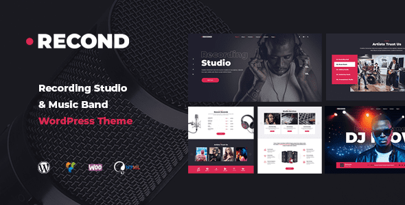 Recond – Recording Studio and Music Band WordPress Theme