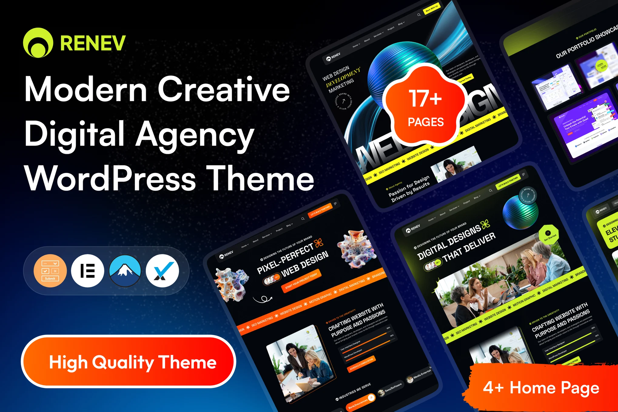 Renev – Creative Digital Agency WordPress Theme