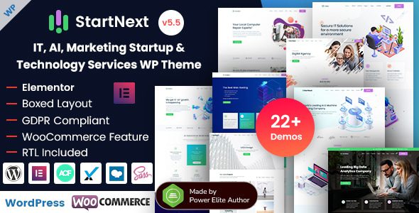 StartNext – IT Startups WordPress Theme