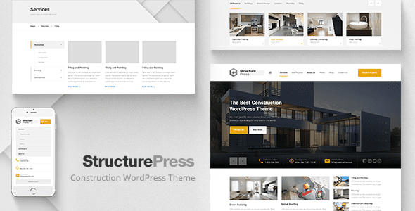 StructurePress – Construction and Architecture WordPress Theme