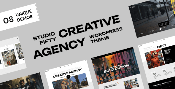 StudioFifty – Creative Agency and Portfolio WordPress Theme