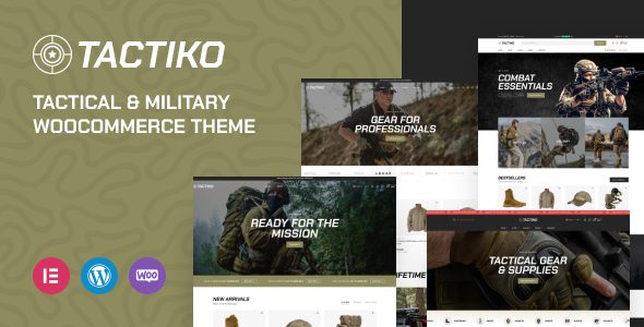 Tactiko – Tactical and Military Shop WooCommerce Theme