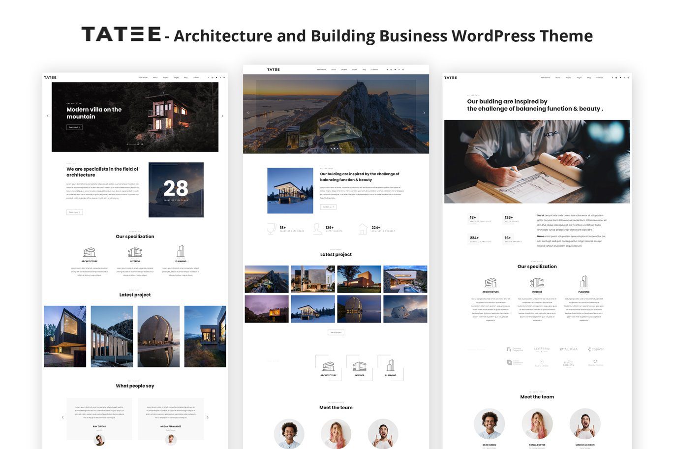 Tatee – Architecture and Building WordPress