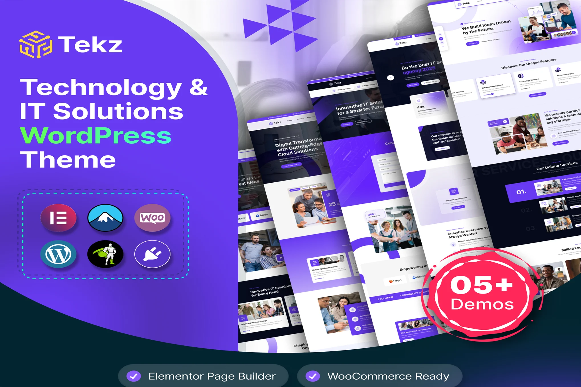 Tekz – Technology and IT Solutions WordPress Theme
