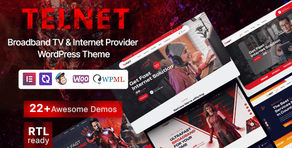 Telnet – Broadband TV and Internet Provider WordPress Theme