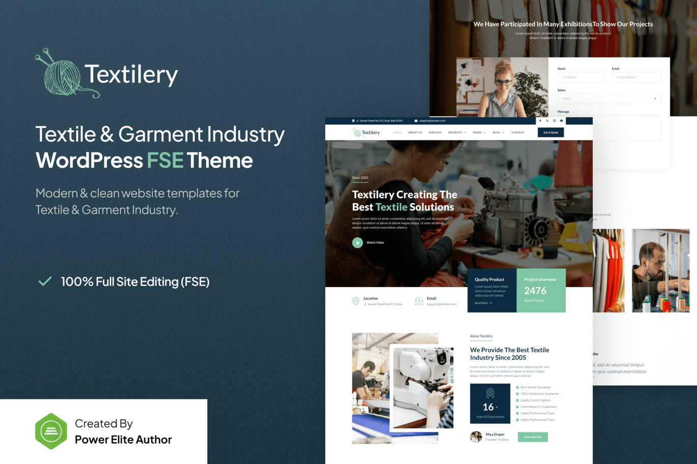 Textilery – Textile and Garment Industry WP Theme