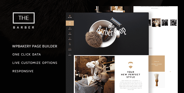 The Barber Shop – One Page Theme For Hair Salon