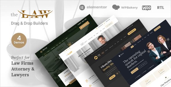 The Law – Lawyer WordPress Theme