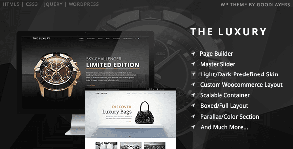 The Luxury – Dark / Light Responsive WordPress