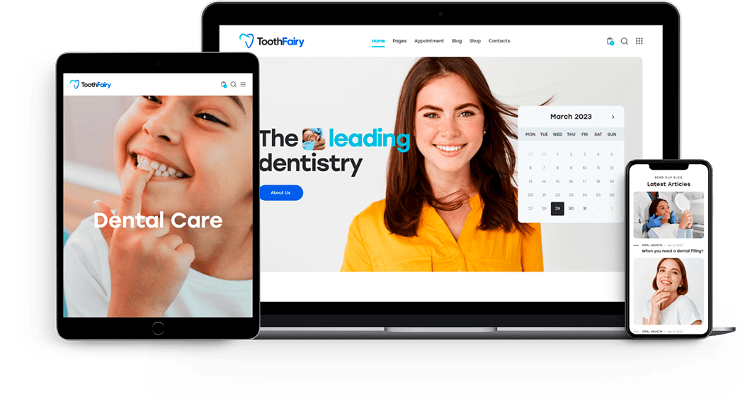 Tooth Fairy – Dentist and Medical Odontologist WordPress Theme
