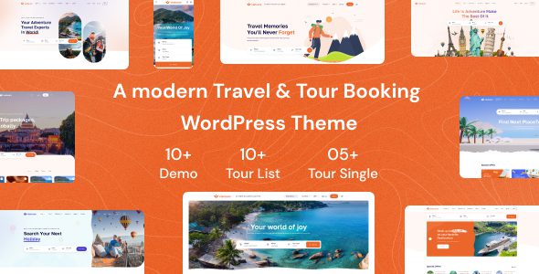 Tourio – Travel and Tour Booking WordPress Theme