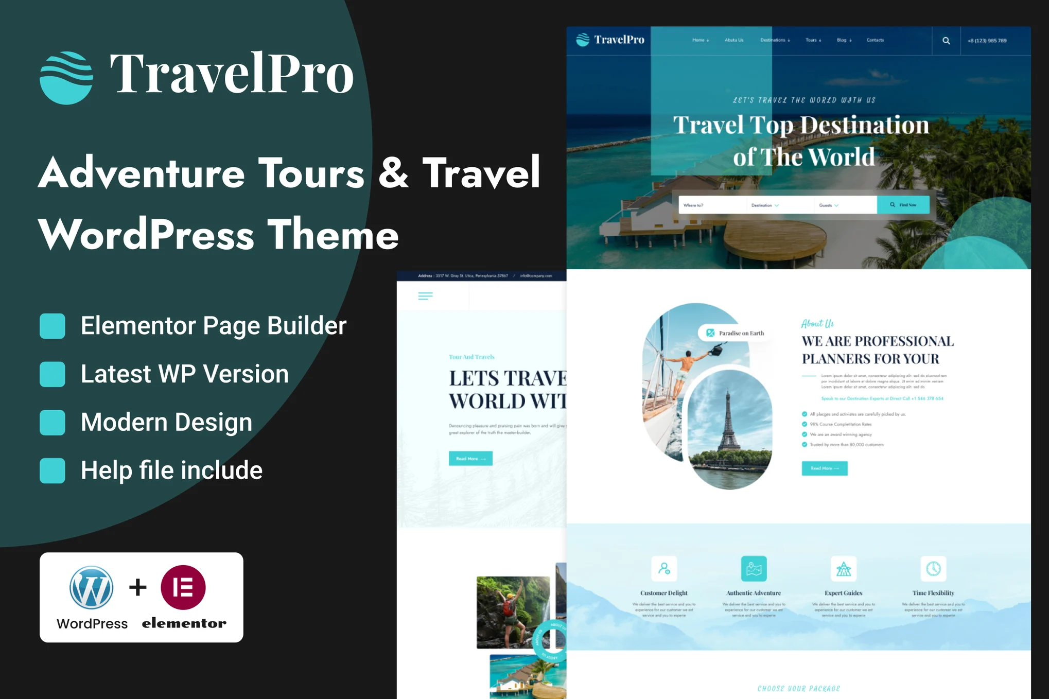 TravelPro – Tours and Travel Agency WordPress Theme